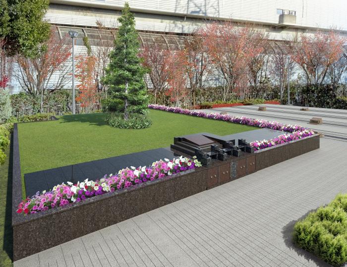 川口市の樹木葬「光」全景